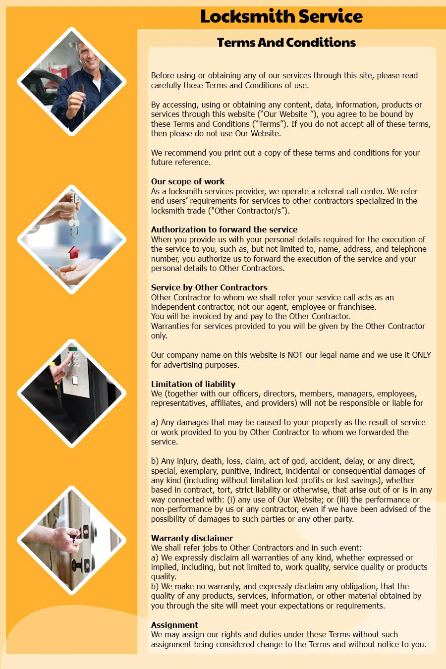 Greenacres FL Locksmith Store, Greenacres, FL 561-221-6933 - Terms